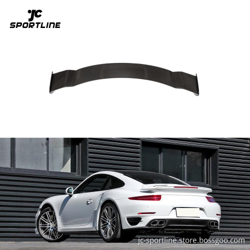 991 Prepreg Dry Carbon Fiber Rear Trunk Wing Spoiler for Porsche 911 991 Turbo S 2014-2016